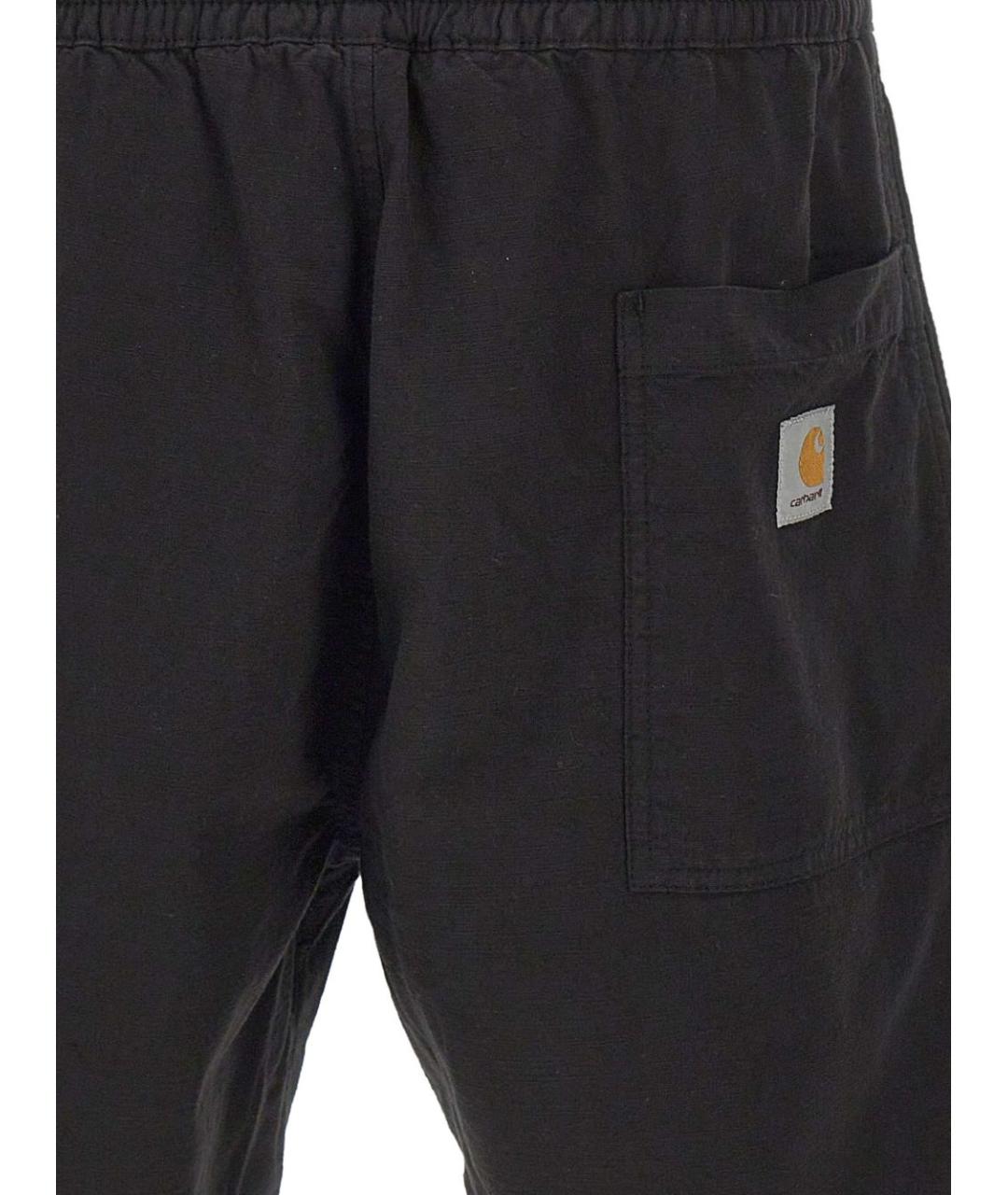 CARHARTT WIP Черные хлопковые шорты, фото 4