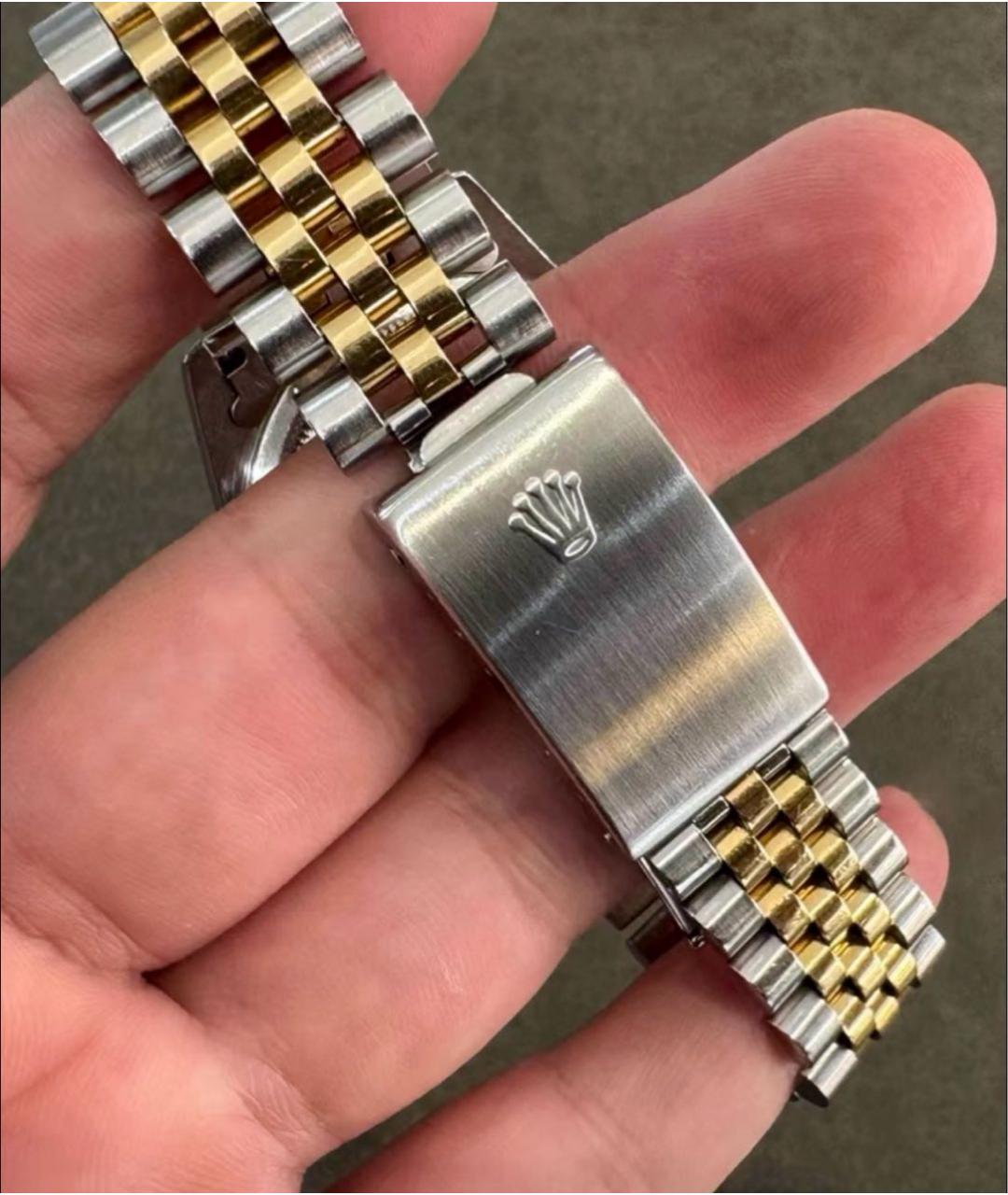 ROLEX Серебряные часы из желтого золота, фото 6