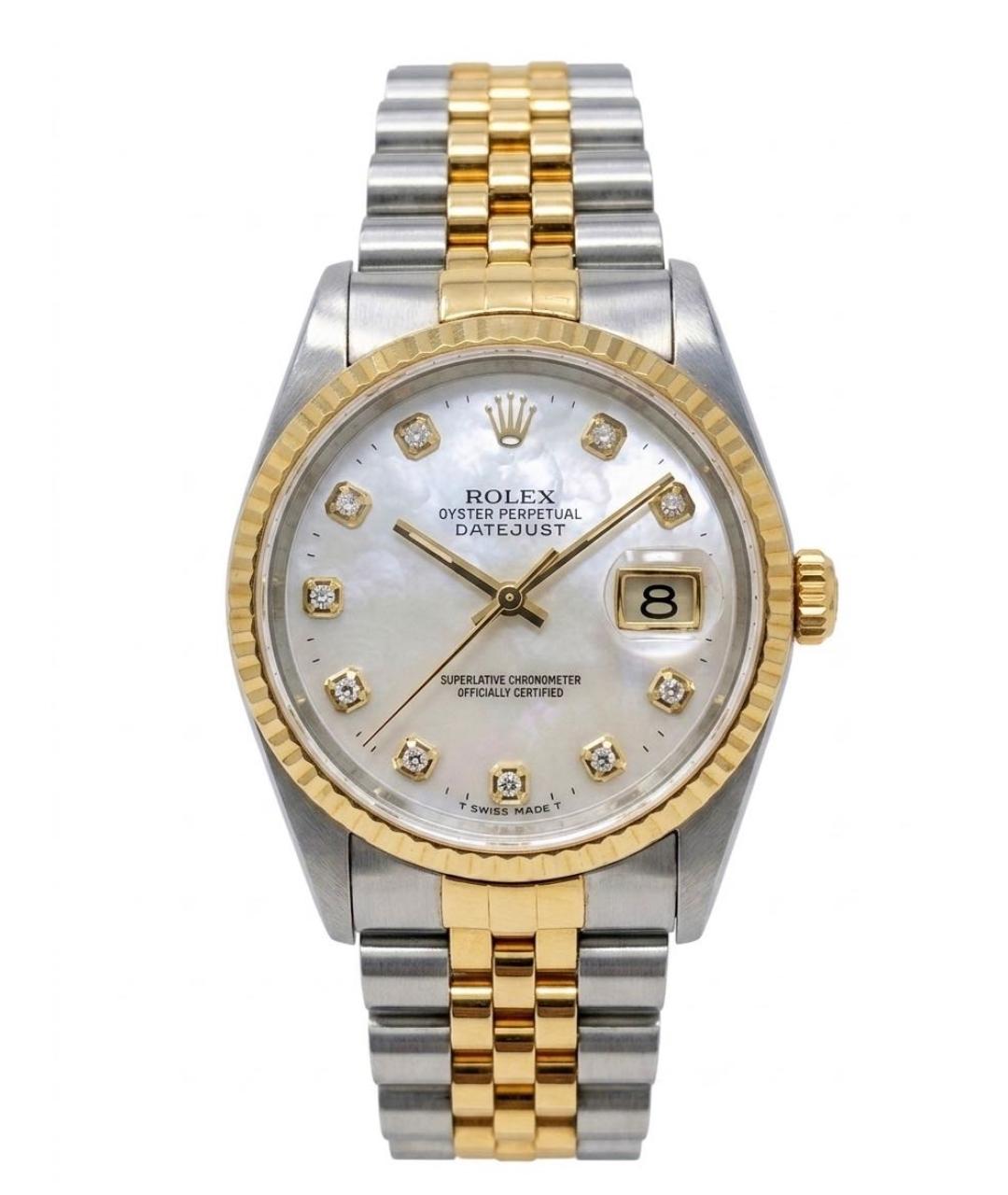 ROLEX Серебряные часы из желтого золота, фото 1