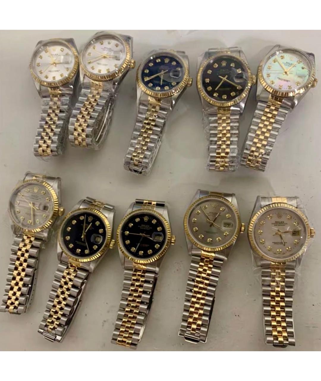 ROLEX Серебряные часы из желтого золота, фото 8