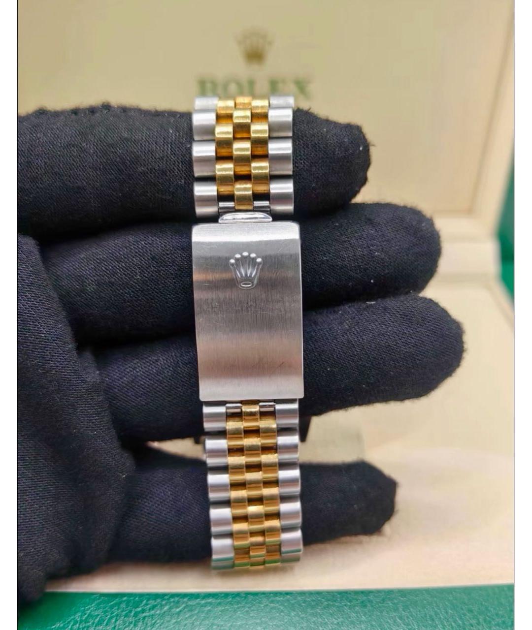 ROLEX Серебряные часы из желтого золота, фото 7