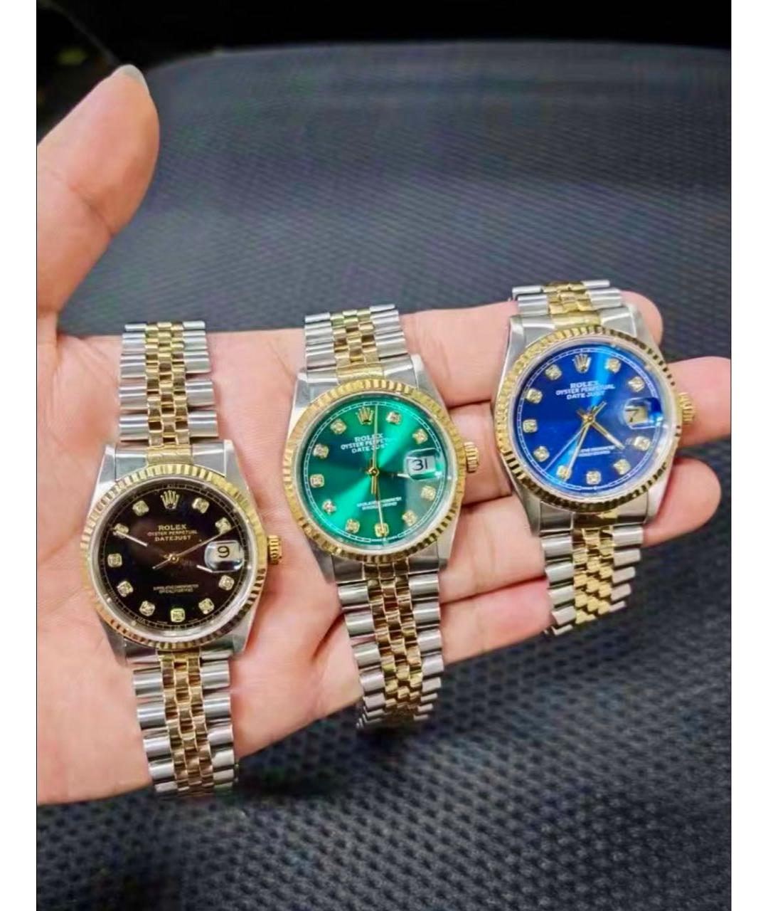 ROLEX Серебряные часы из желтого золота, фото 8
