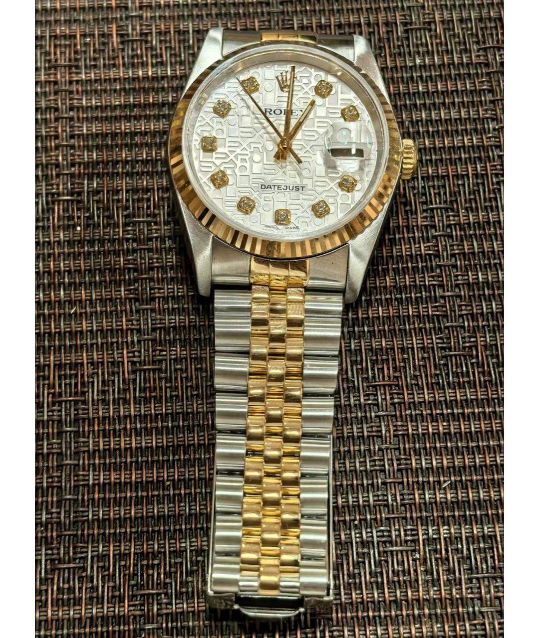 ROLEX Серебряные часы из желтого золота, фото 3
