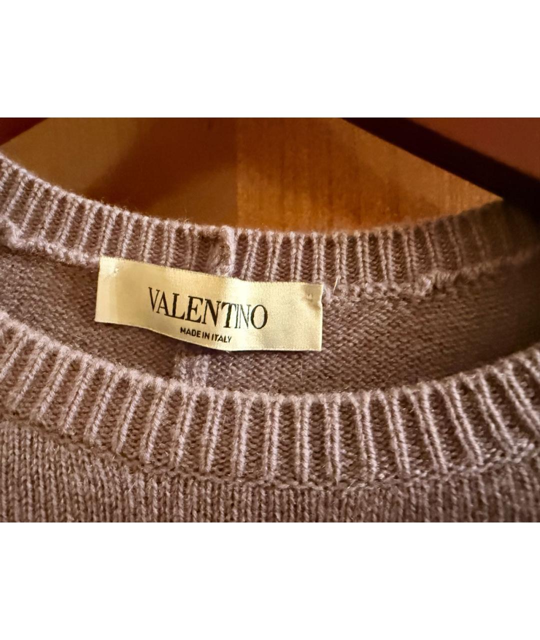 VALENTINO Фиолетовый кашемировый джемпер / свитер, фото 3
