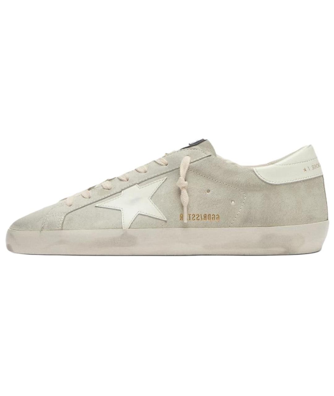 GOLDEN GOOSE DELUXE BRAND Серые кожаные кроссовки, фото 2