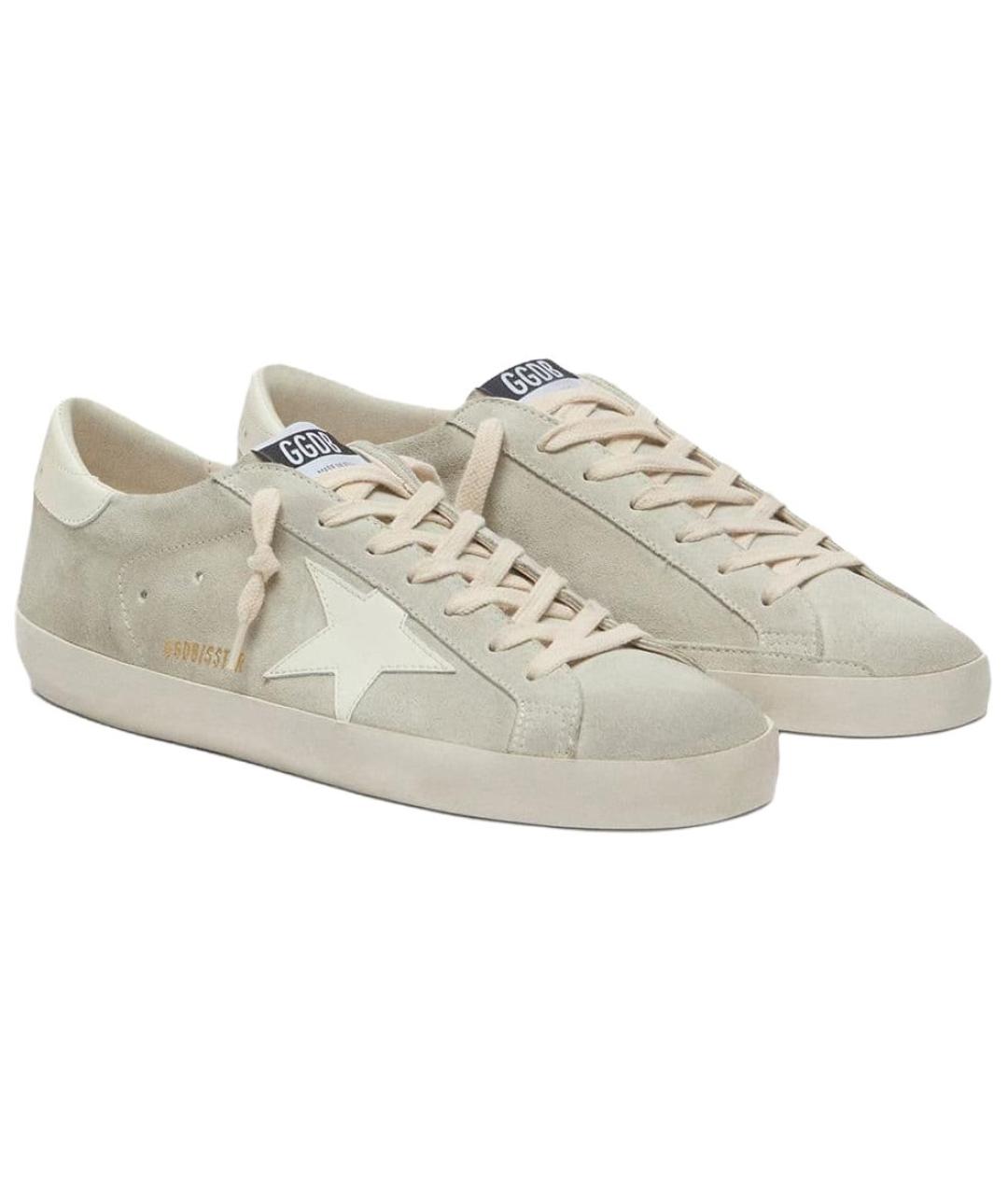 GOLDEN GOOSE DELUXE BRAND Серые кожаные кроссовки, фото 3