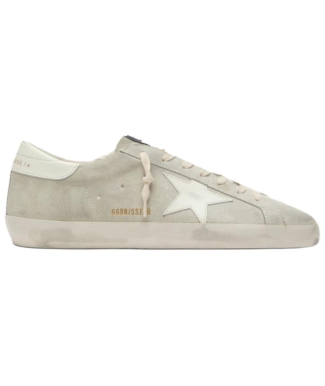 GOLDEN GOOSE DELUXE BRAND Серые кожаные кроссовки, фото 1