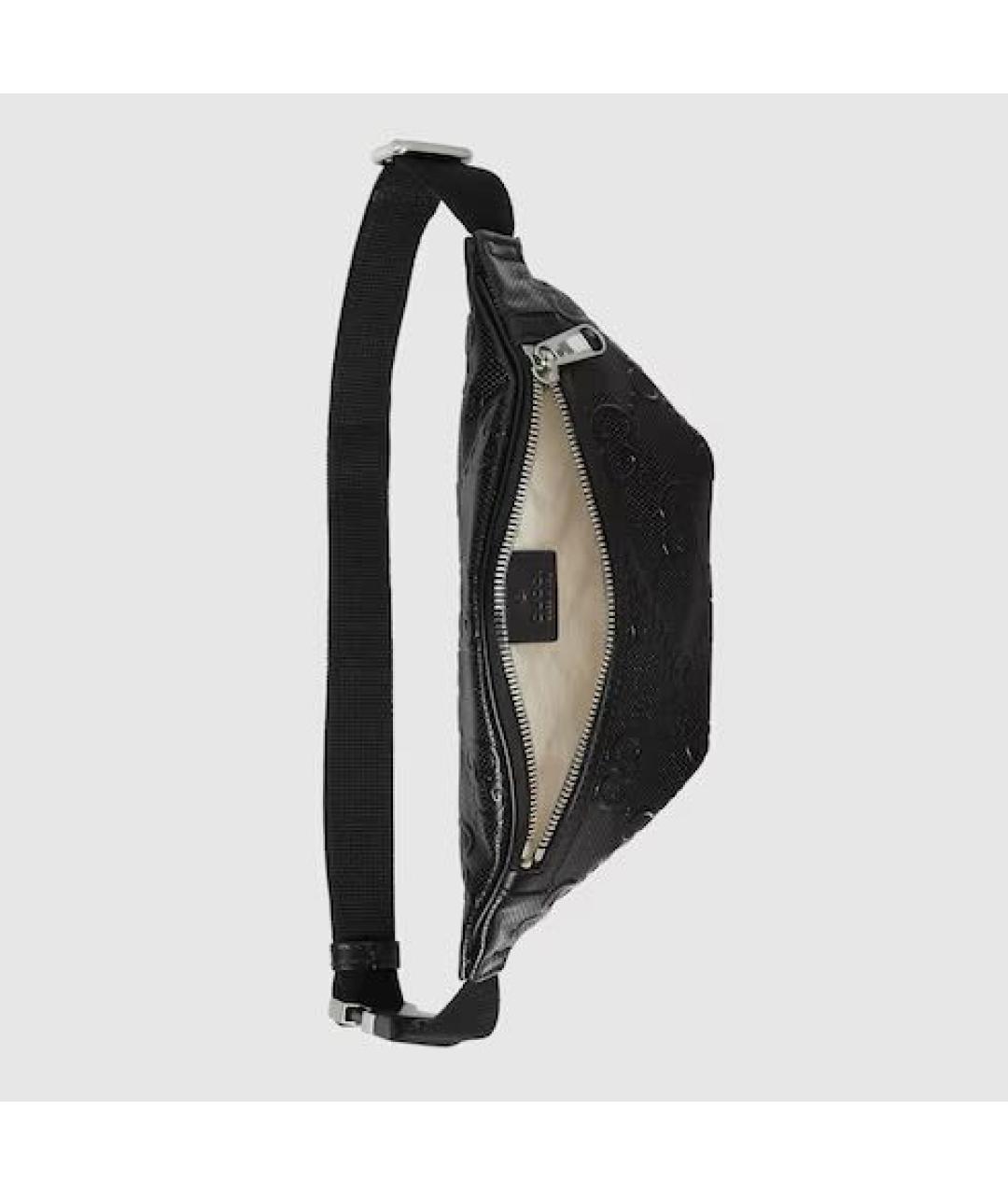GUCCI Черная кожаная поясная сумка, фото 3