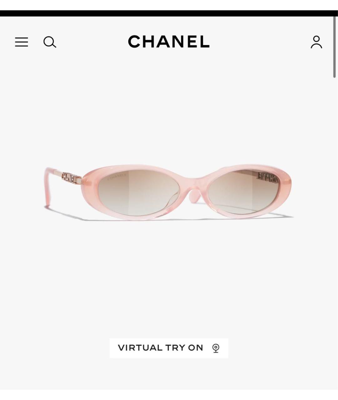 CHANEL Розовые солнцезащитные очки, фото 7