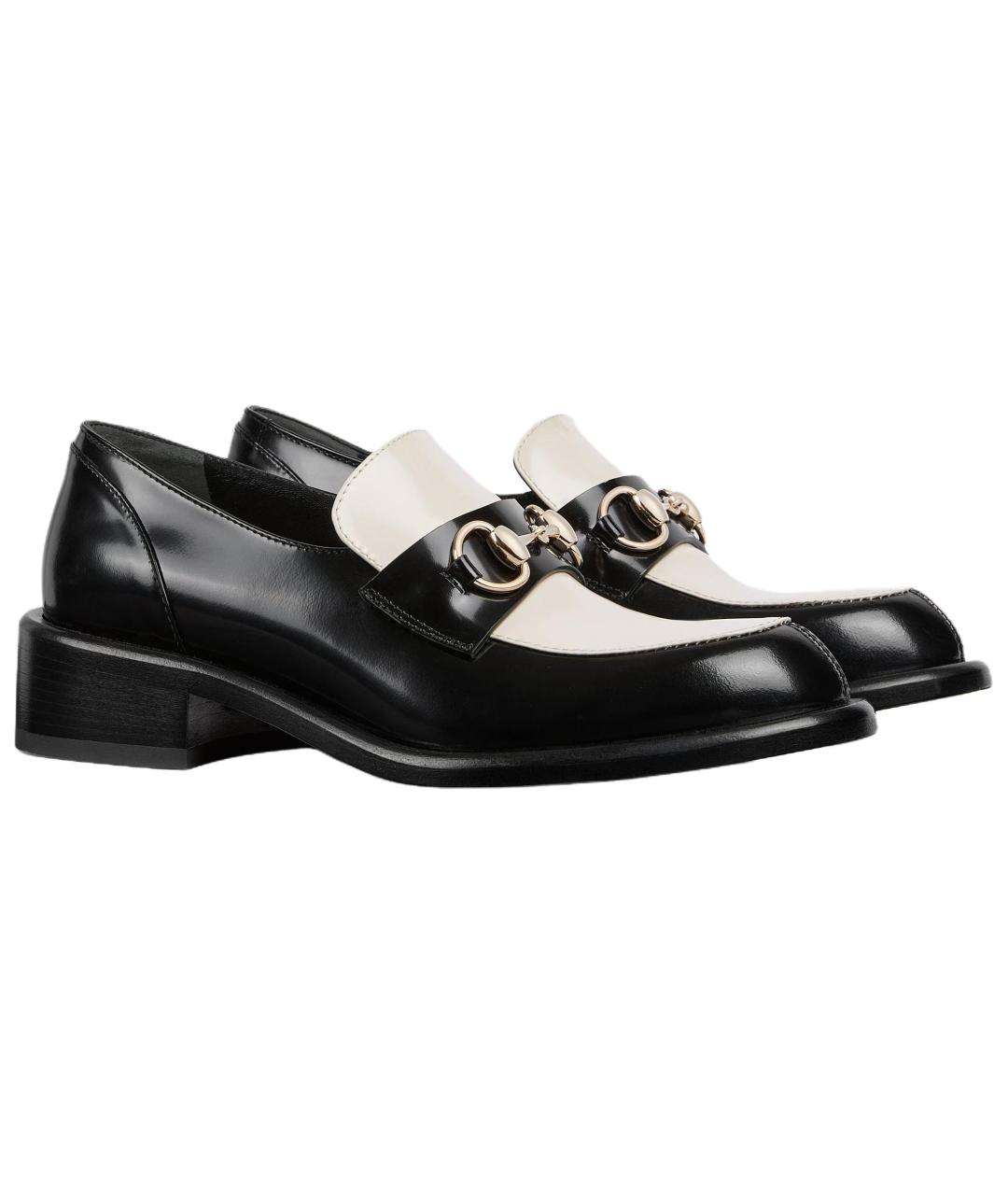 GUCCI Черные кожаные лоферы, фото 3