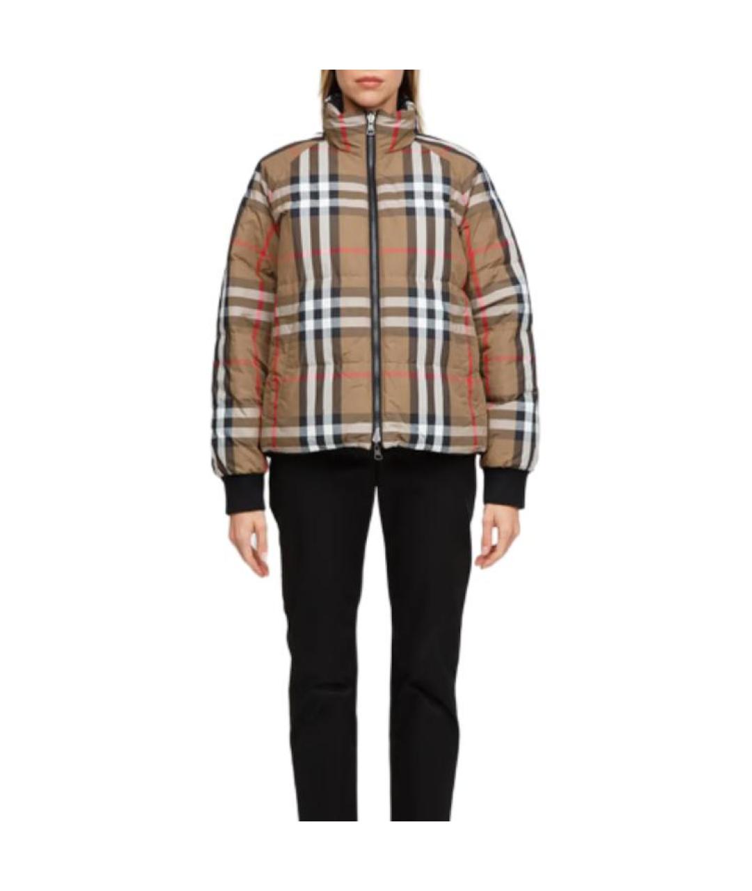 BURBERRY Коричневый пуховик, фото 4