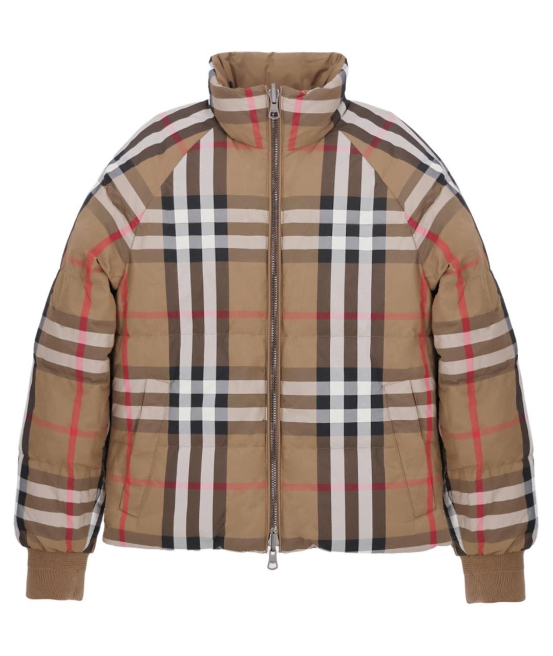 BURBERRY Коричневый пуховик, фото 2