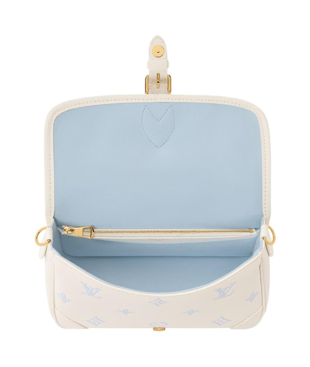 LOUIS VUITTON Белая сумка через плечо, фото 4