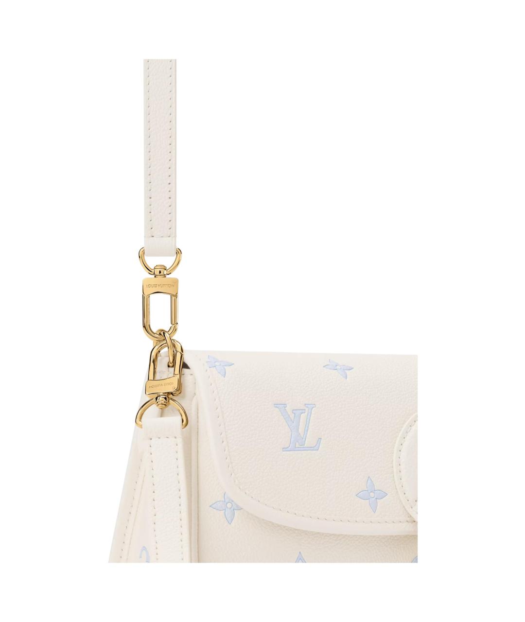 LOUIS VUITTON Белая сумка через плечо, фото 5
