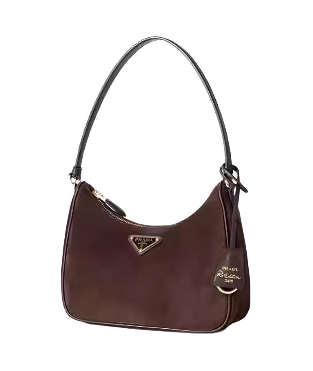 PRADA Коричневая кожаная сумка через плечо, фото 2
