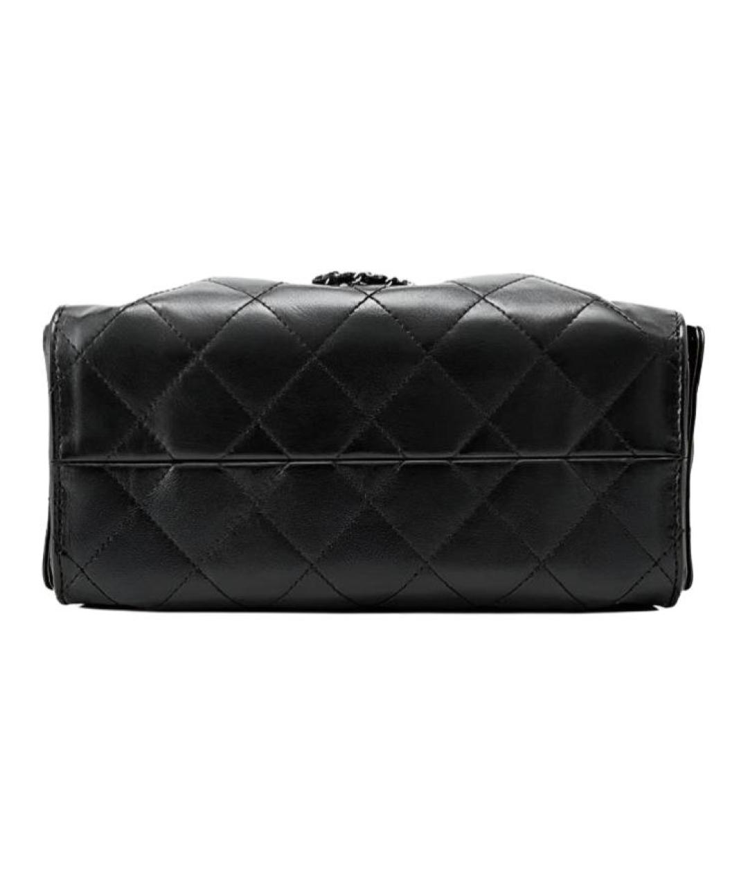 CHANEL Черная кожаная сумка через плечо, фото 3
