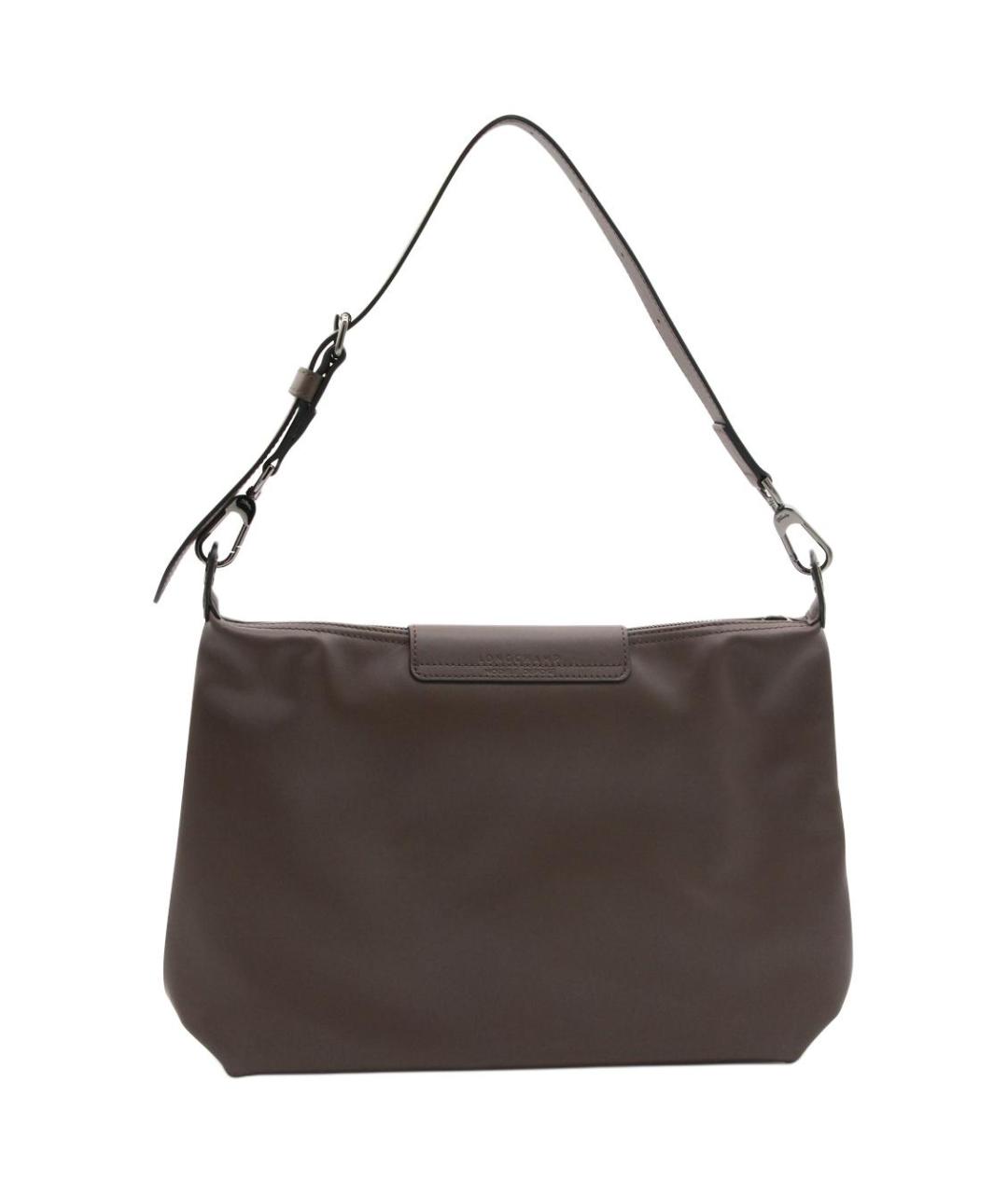 LONGCHAMP Коричневая кожаная сумка через плечо, фото 3