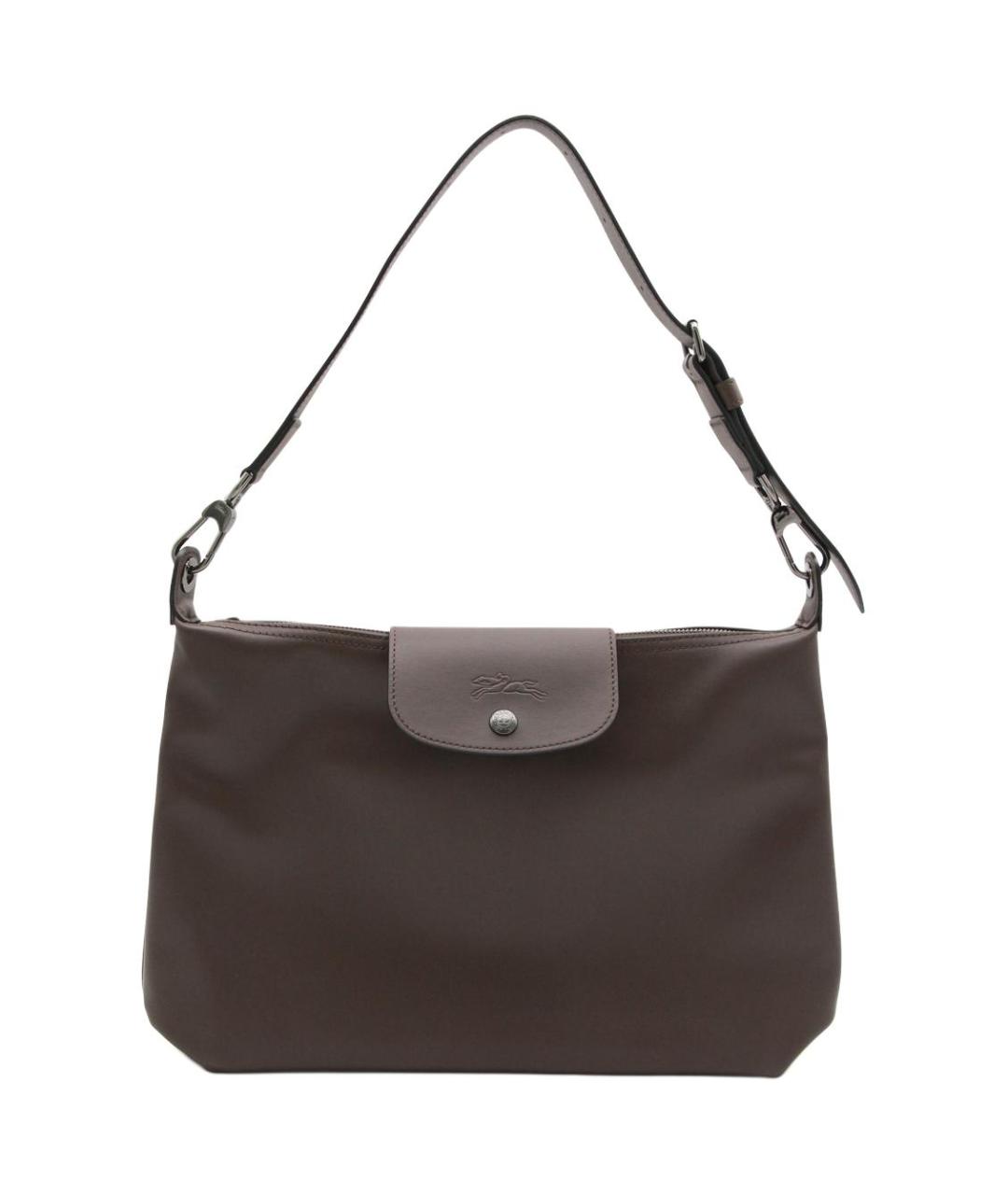 LONGCHAMP Коричневая кожаная сумка через плечо, фото 1