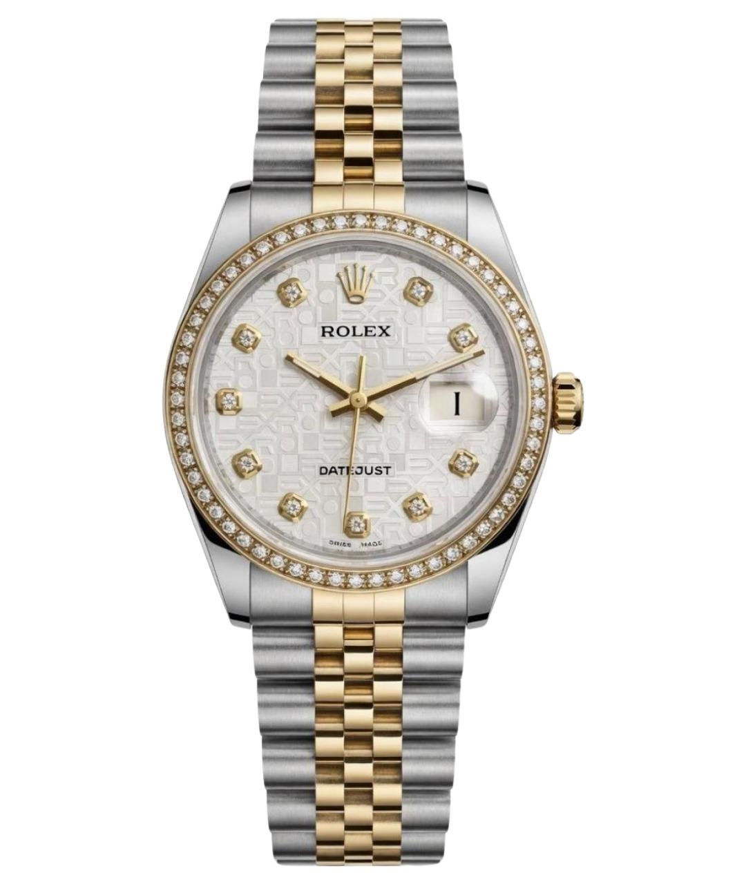 ROLEX Серебряные часы из желтого золота, фото 1