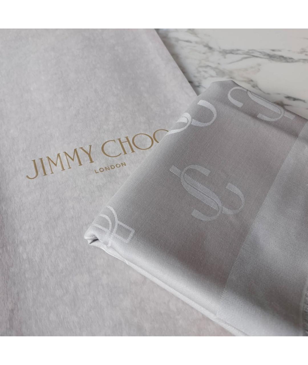JIMMY CHOO Серый платок, фото 2