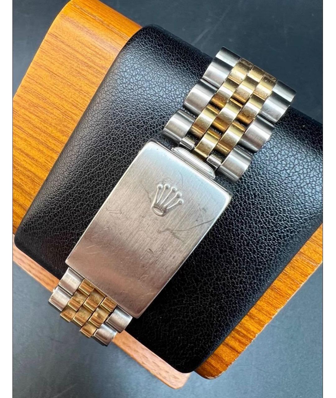 ROLEX Темно-синие часы из желтого золота, фото 5