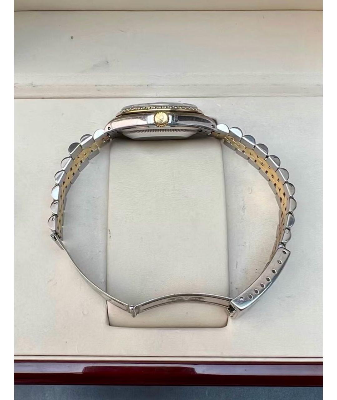 ROLEX Темно-синие часы из желтого золота, фото 6