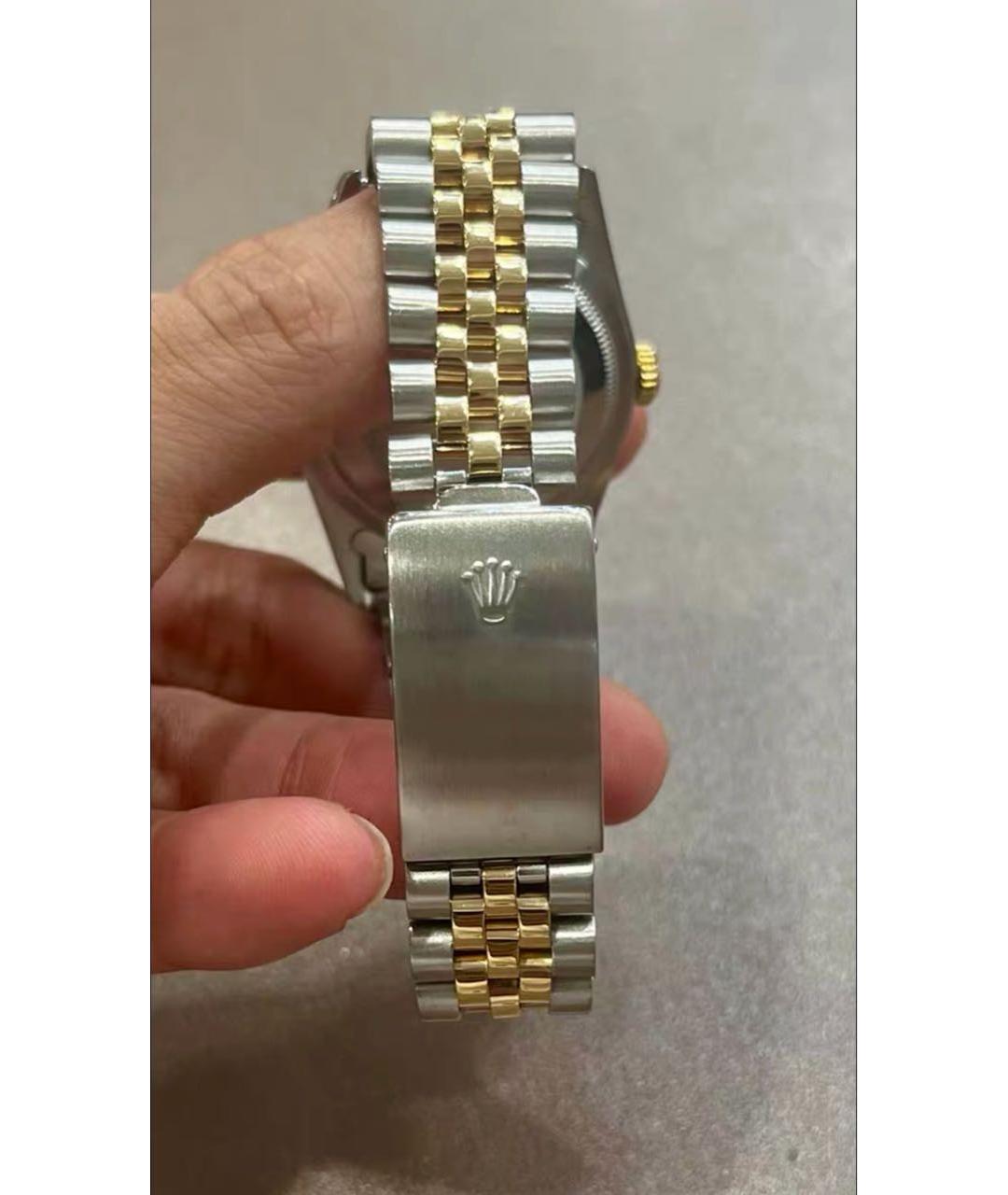 ROLEX Темно-синие часы из желтого золота, фото 7