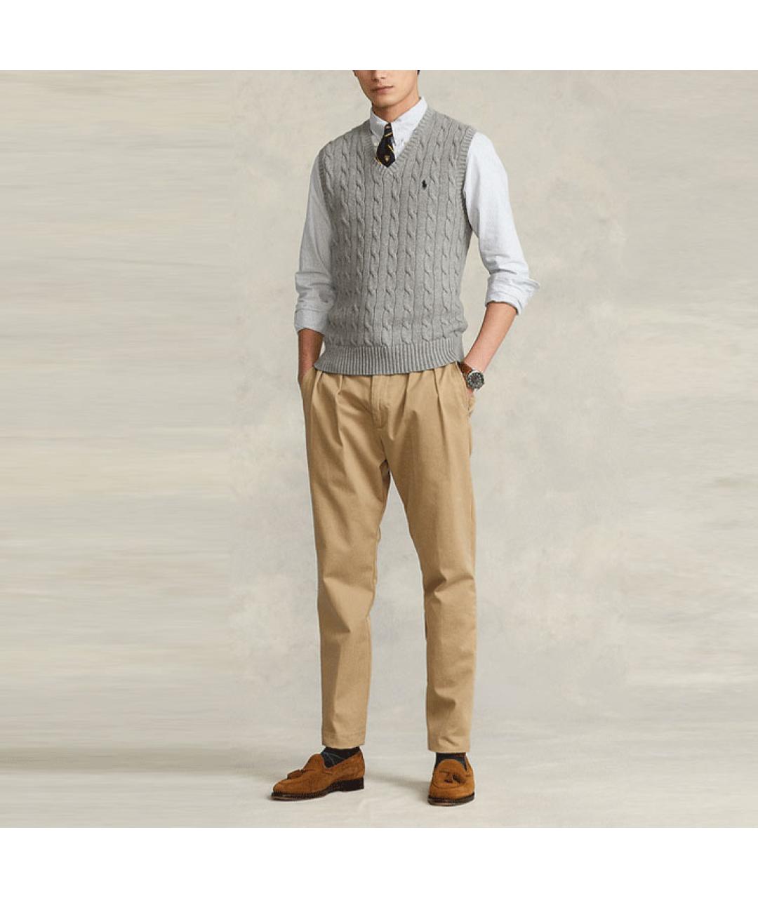 POLO RALPH LAUREN Серая жилетка, фото 2