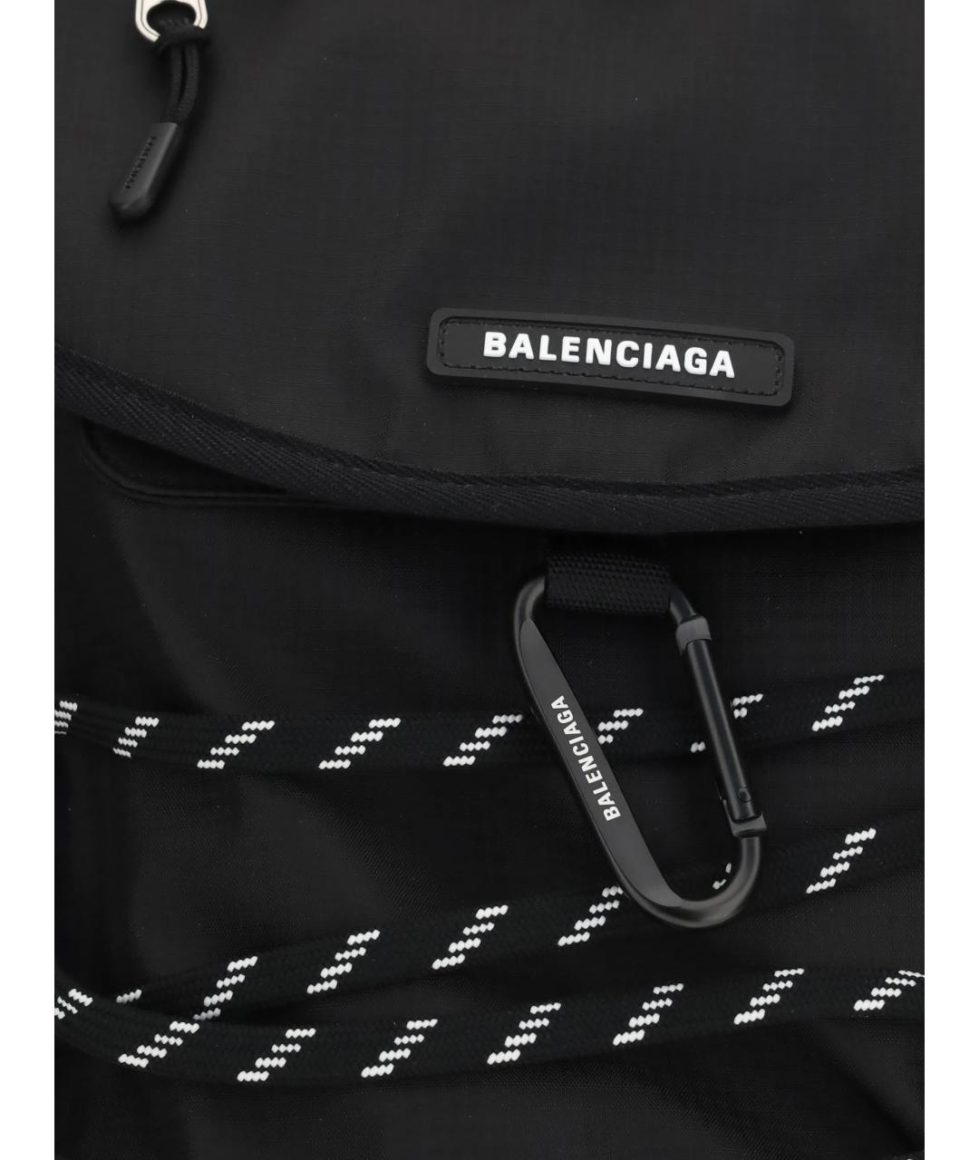 BALENCIAGA Черный тканевый рюкзак, фото 3