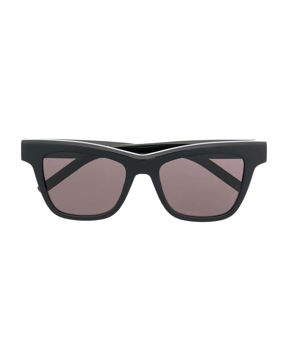 SAINT LAURENT Черные пластиковые солнцезащитные очки, фото 1