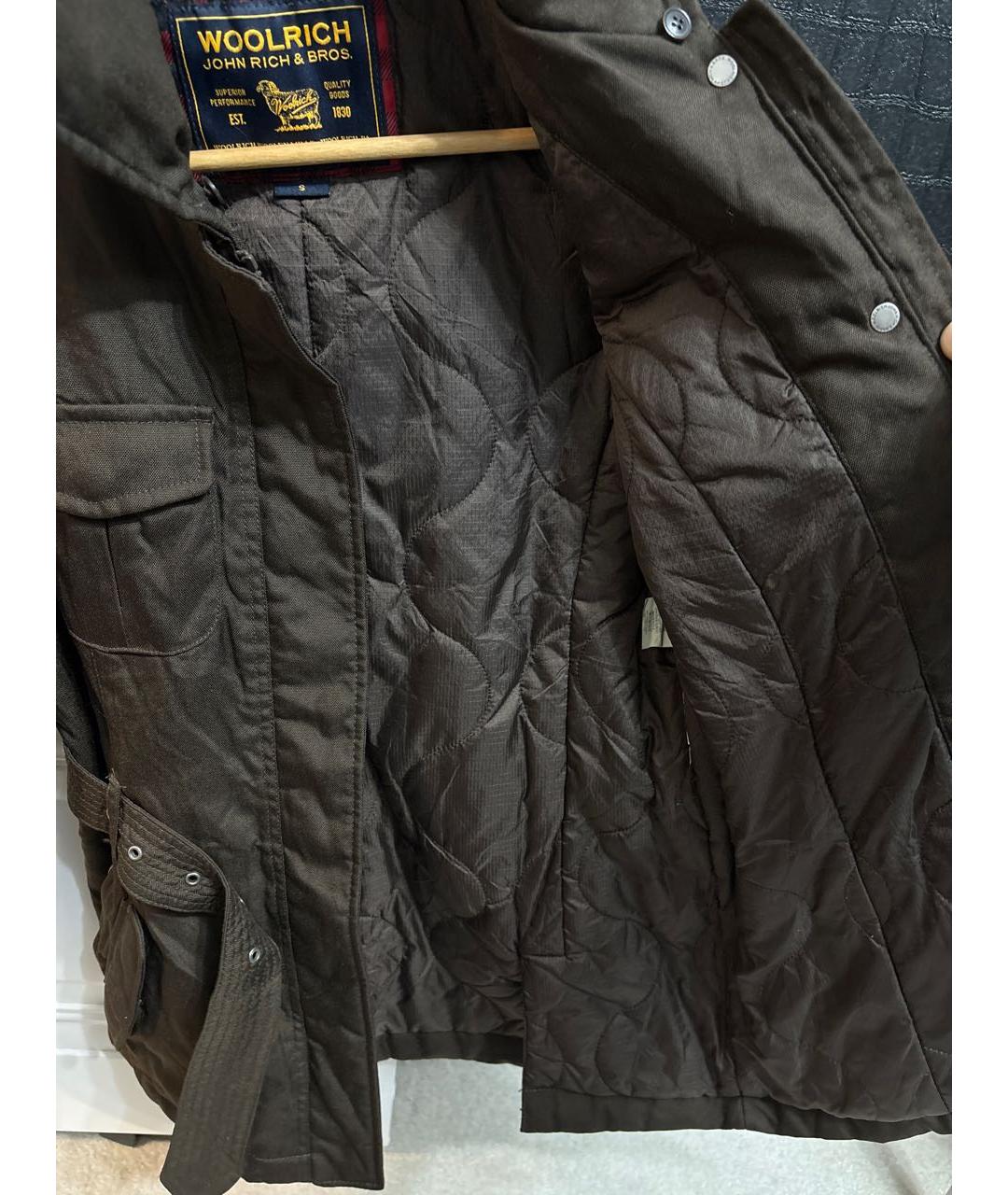 WOOLRICH Коричневая полиамидовая куртка, фото 8