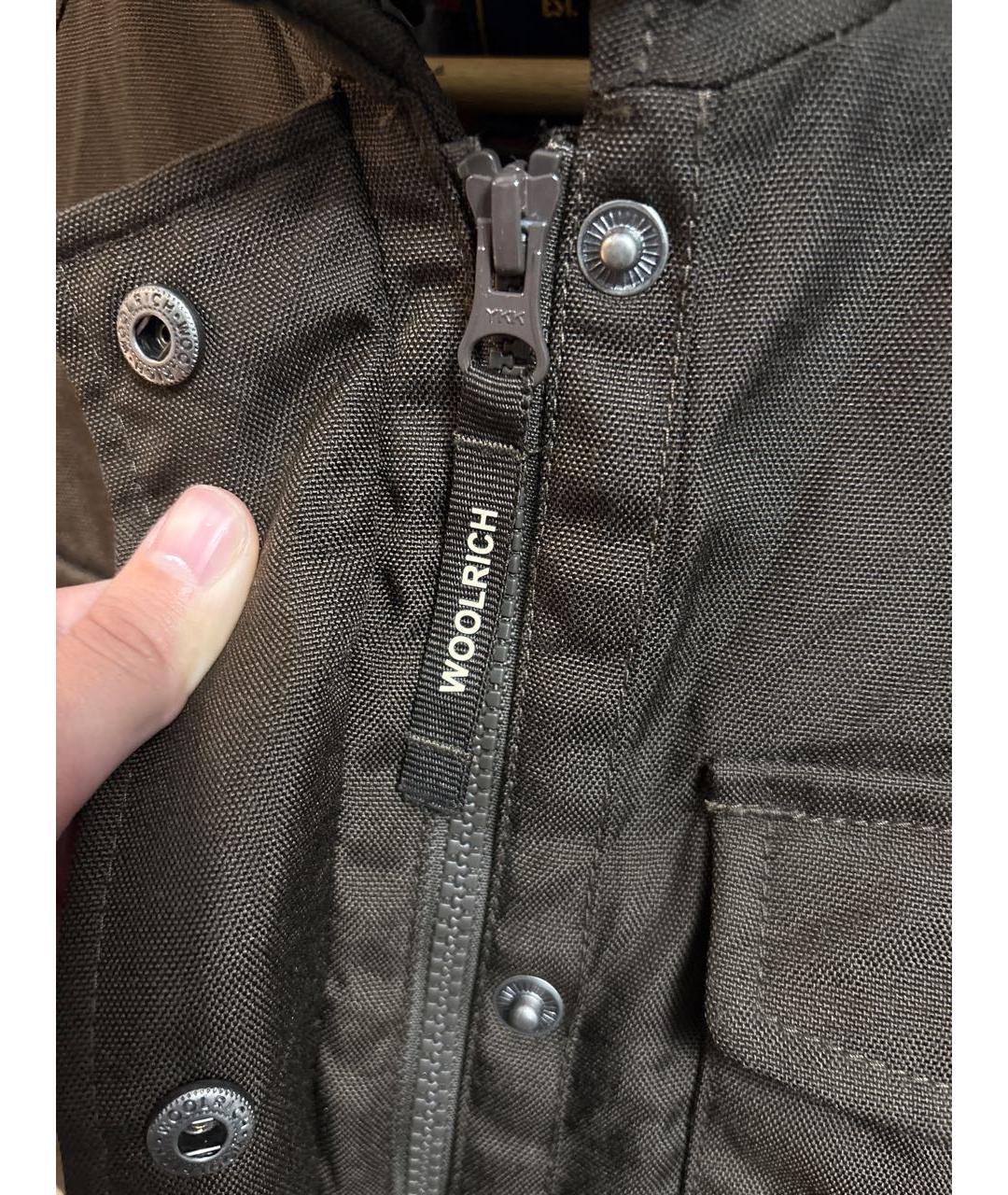 WOOLRICH Коричневая полиамидовая куртка, фото 7