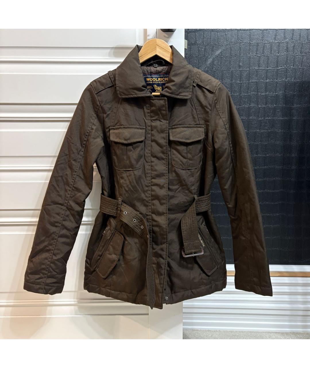 WOOLRICH Коричневая полиамидовая куртка, фото 2