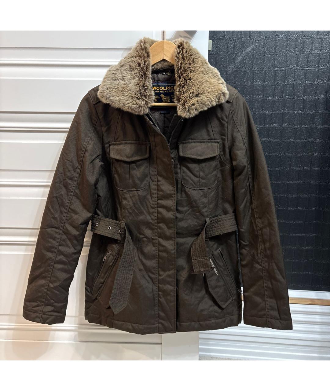 WOOLRICH Коричневая полиамидовая куртка, фото 9