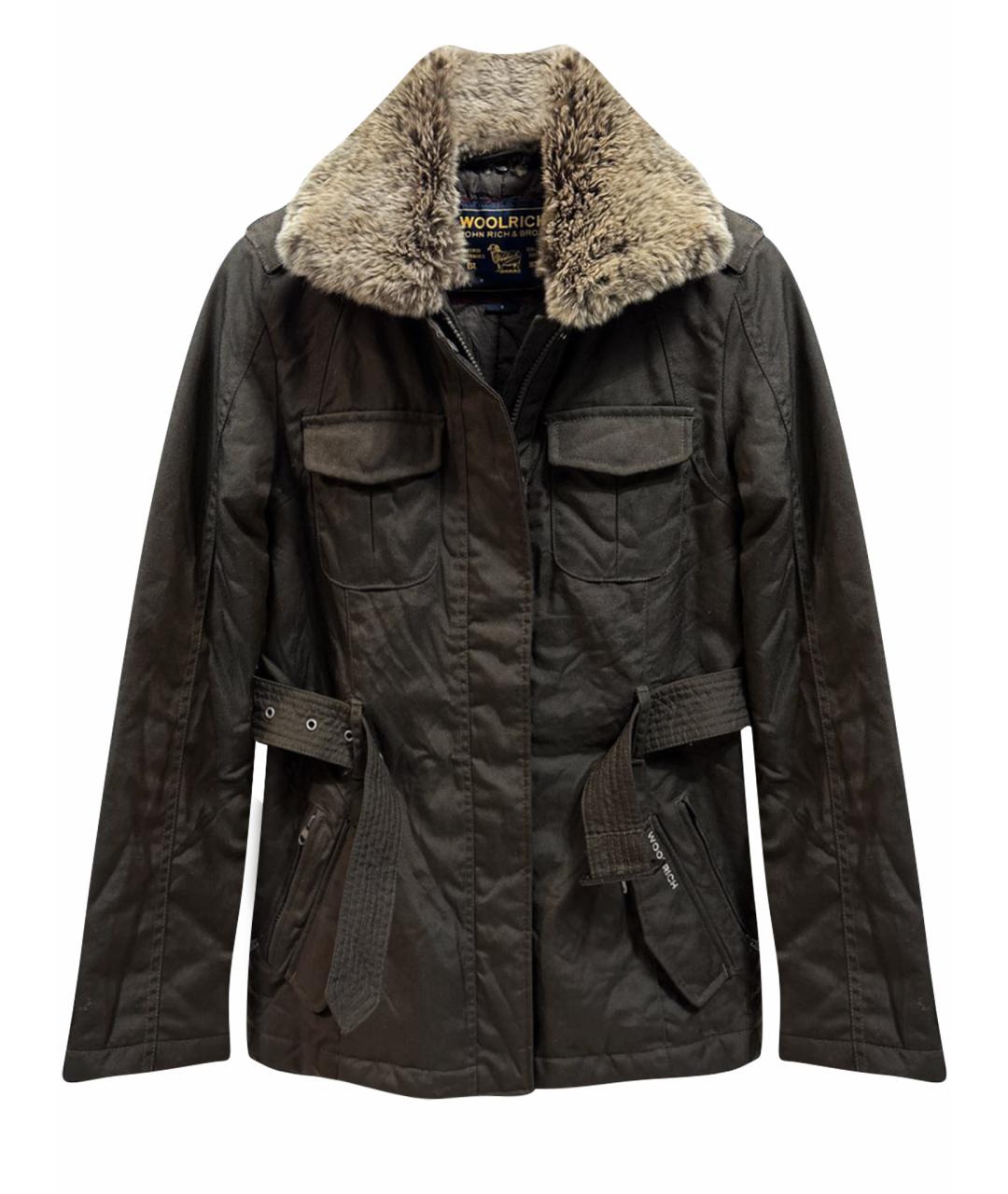 WOOLRICH Коричневая полиамидовая куртка, фото 1