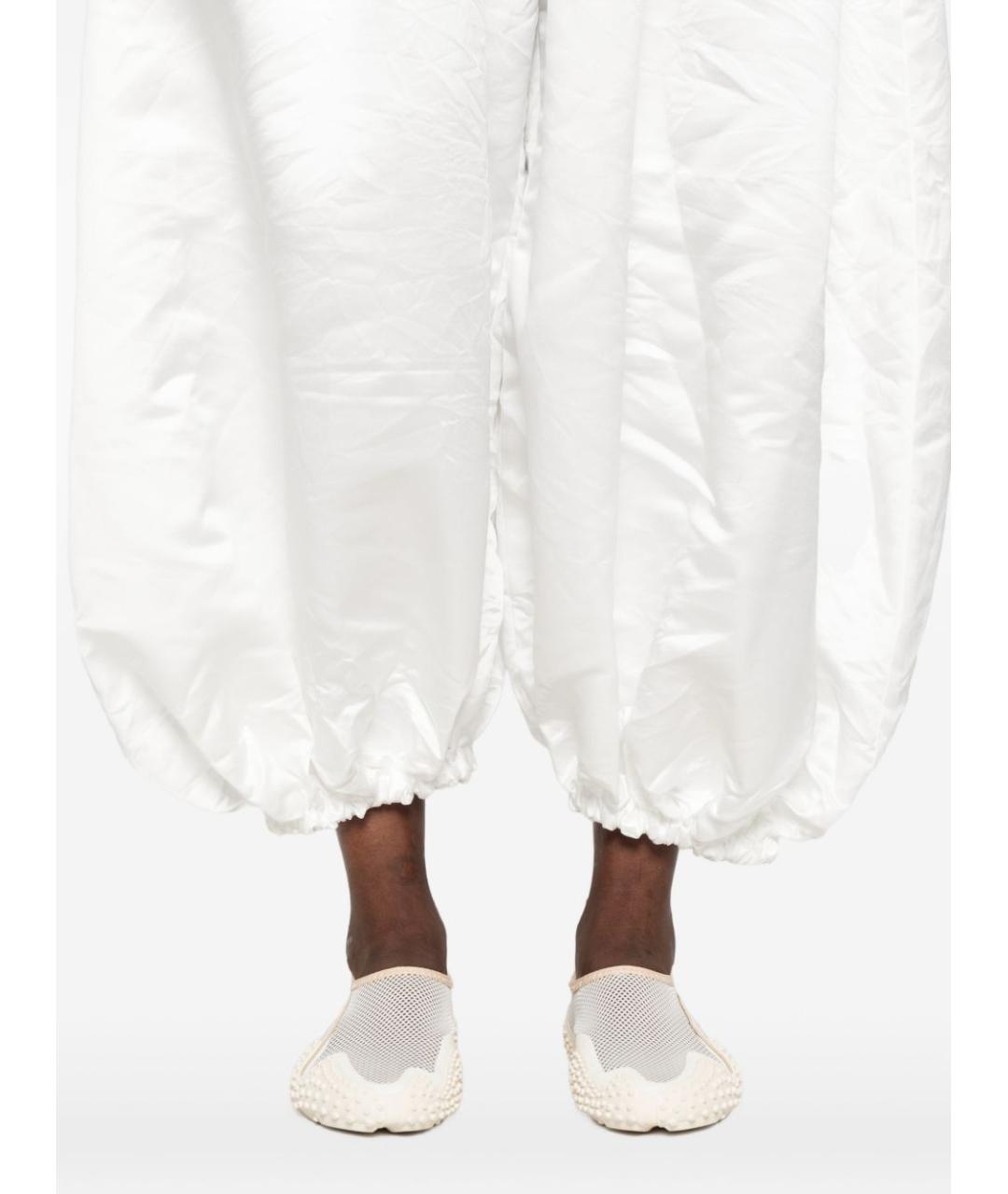 COMME DES GARÇONS Белые хлопковые брюки широкие, фото 4
