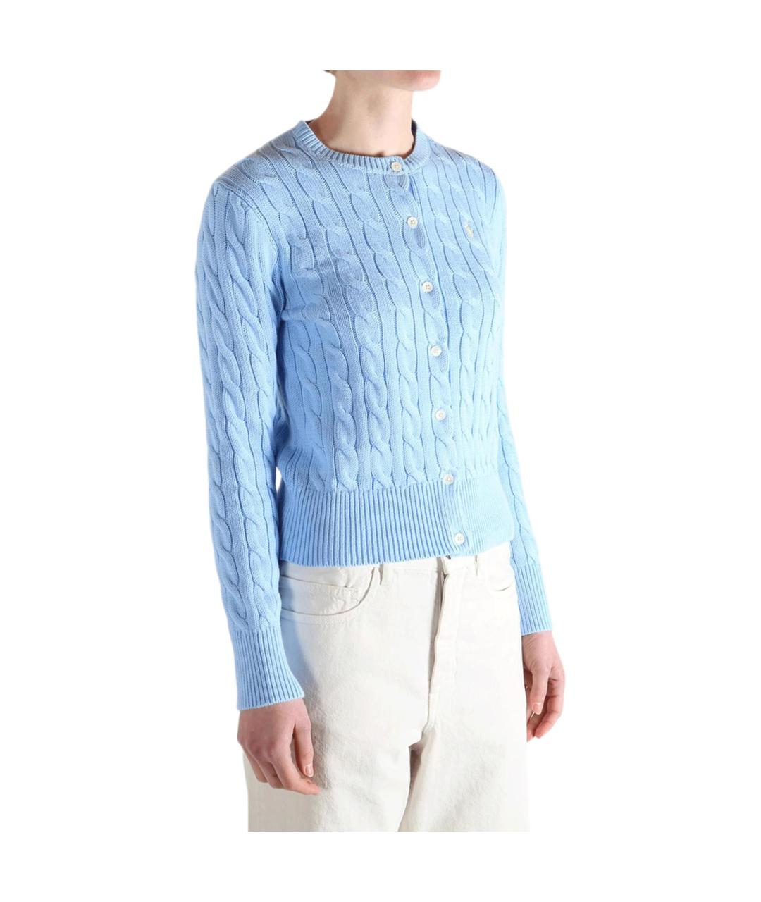 POLO RALPH LAUREN Голубой кардиган, фото 3