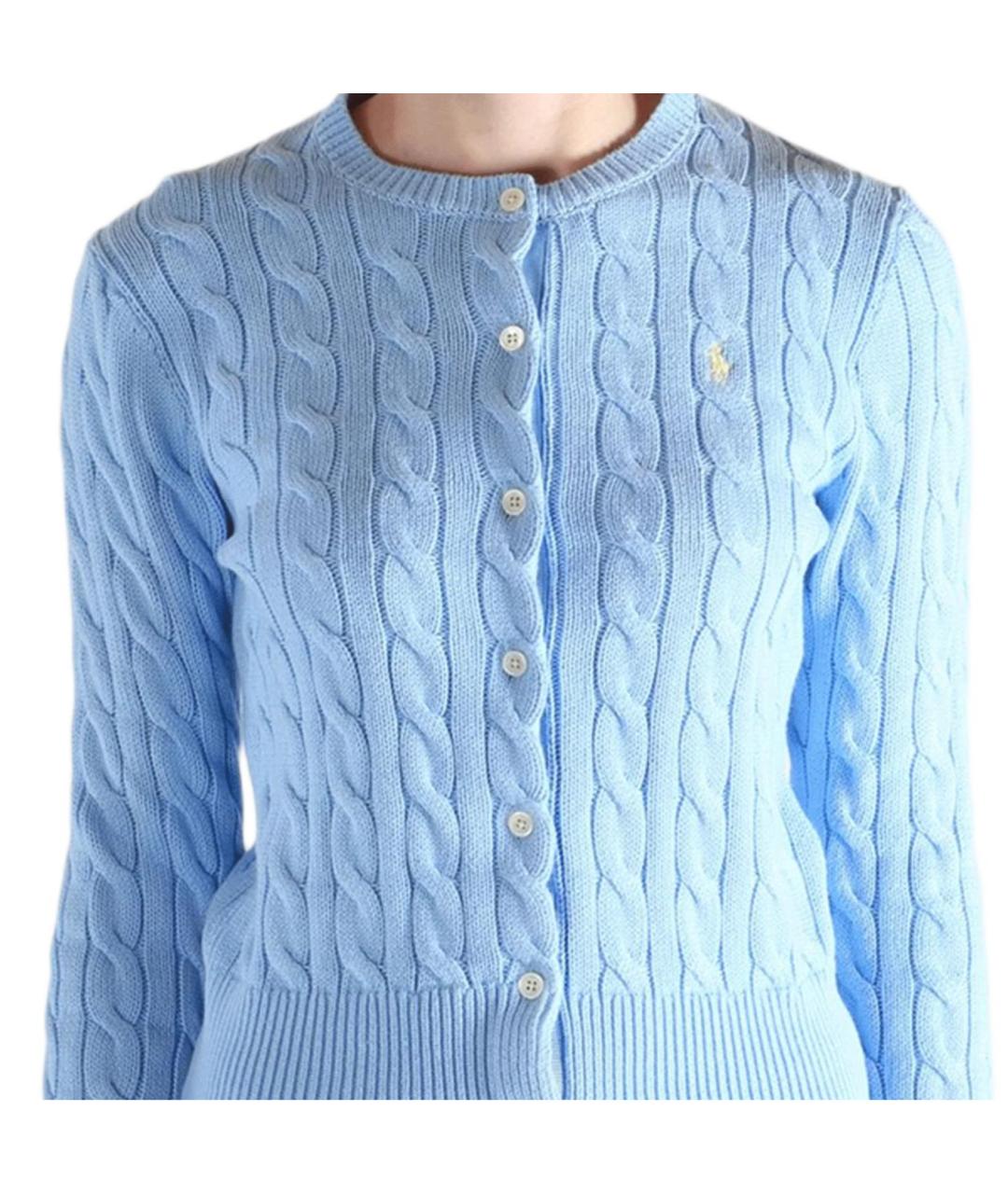 POLO RALPH LAUREN Голубой кардиган, фото 4