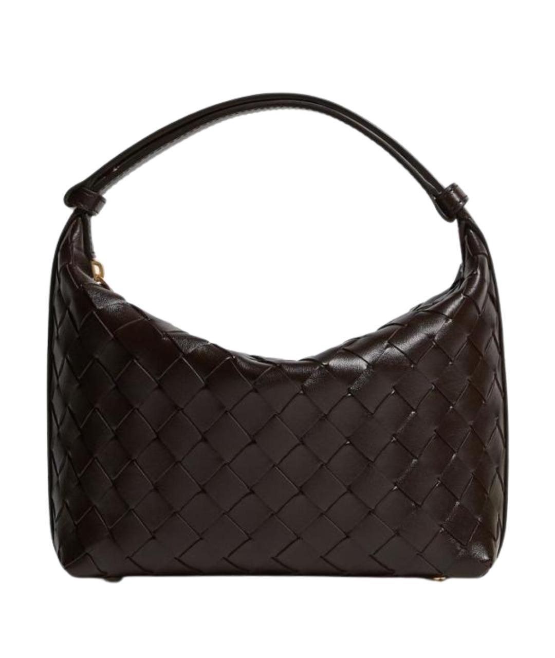 BOTTEGA VENETA Коричневая кожаная сумка через плечо, фото 1