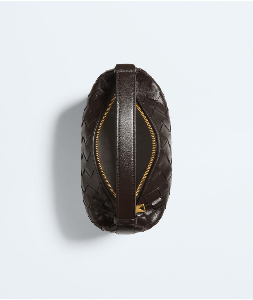 BOTTEGA VENETA Коричневая кожаная сумка через плечо, фото 2