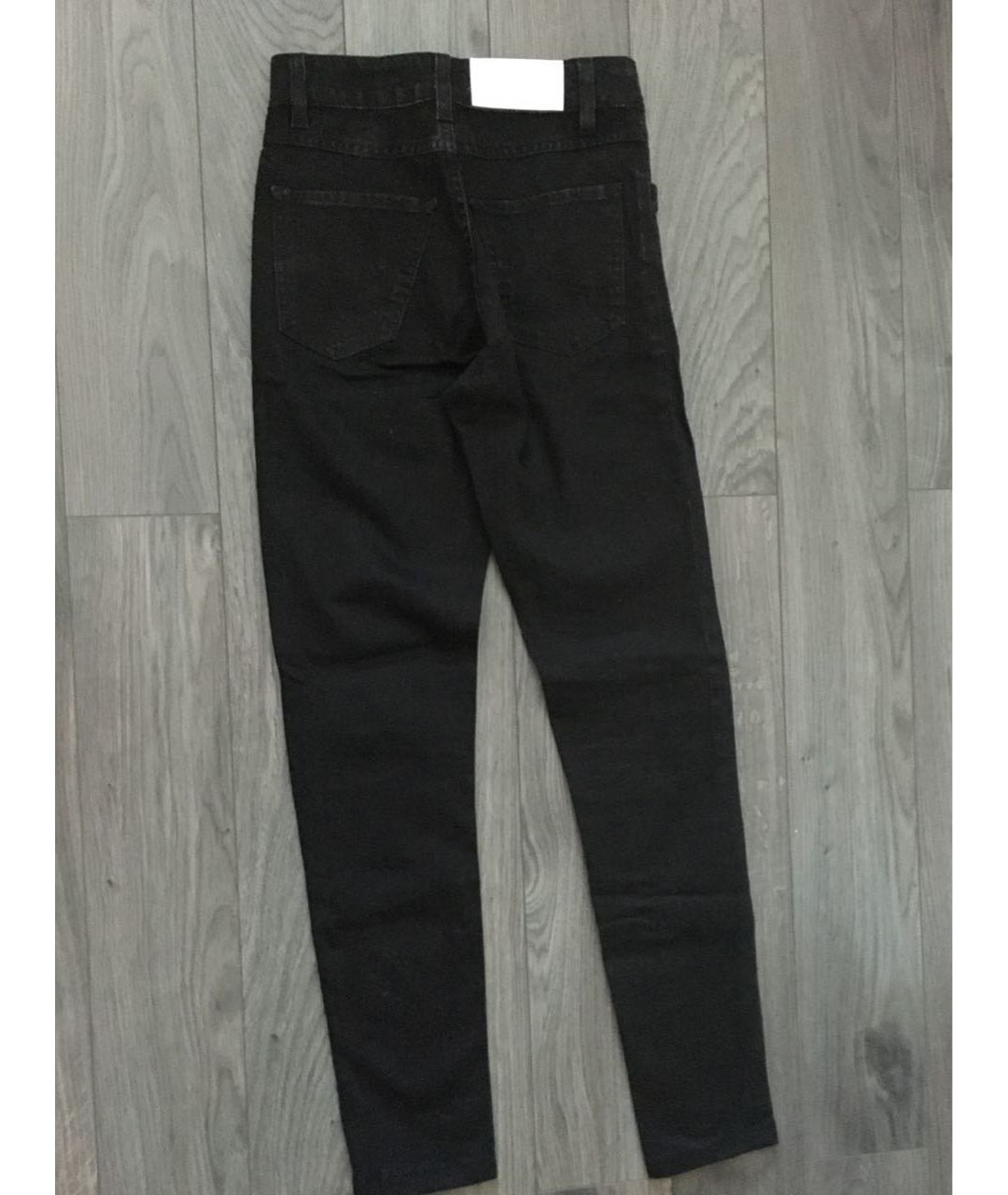 ACNE STUDIOS Черные хлопко-эластановые джинсы слим, фото 2