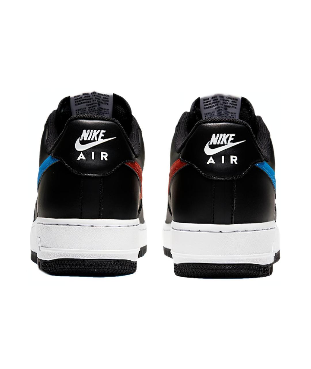 NIKE Черные кожаные низкие кроссовки / кеды, фото 6