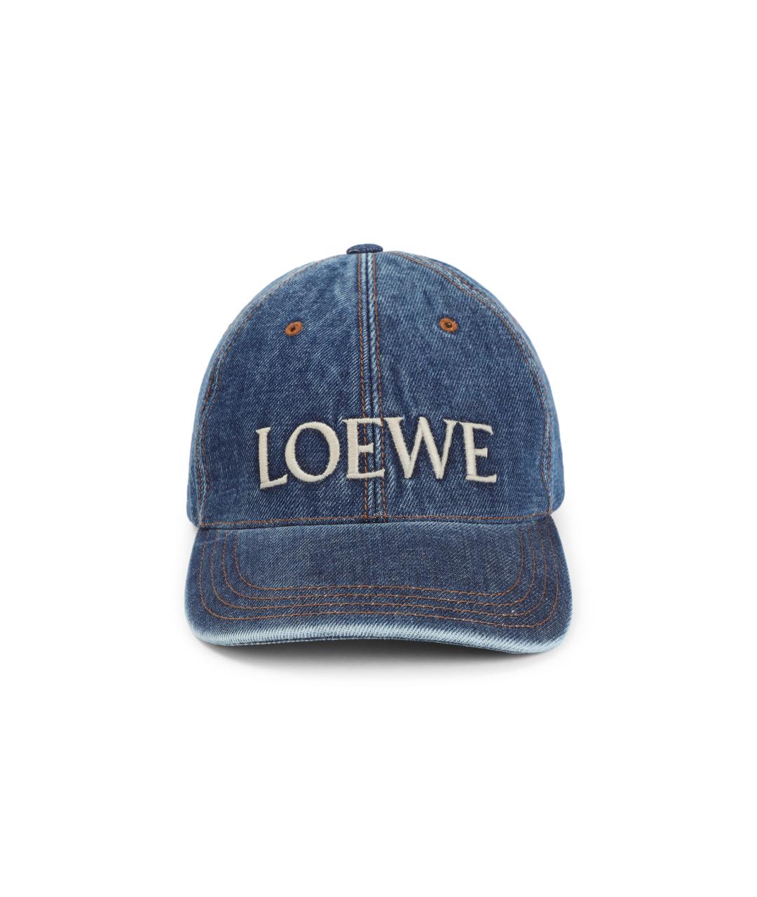 LOEWE Синяя хлопковая кепка, фото 1