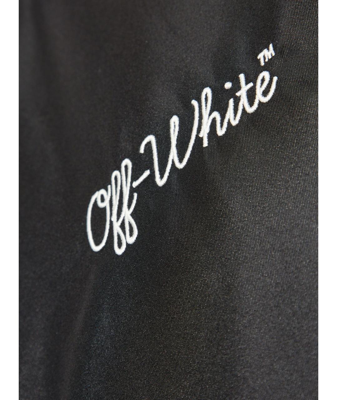 OFF-WHITE Черная полиамидовая куртка, фото 5