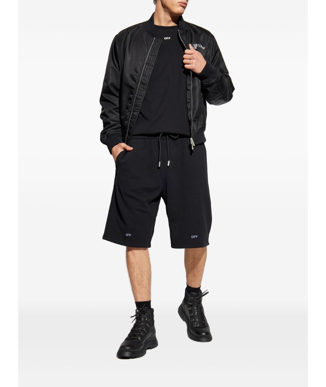 OFF-WHITE Черная полиамидовая куртка, фото 4