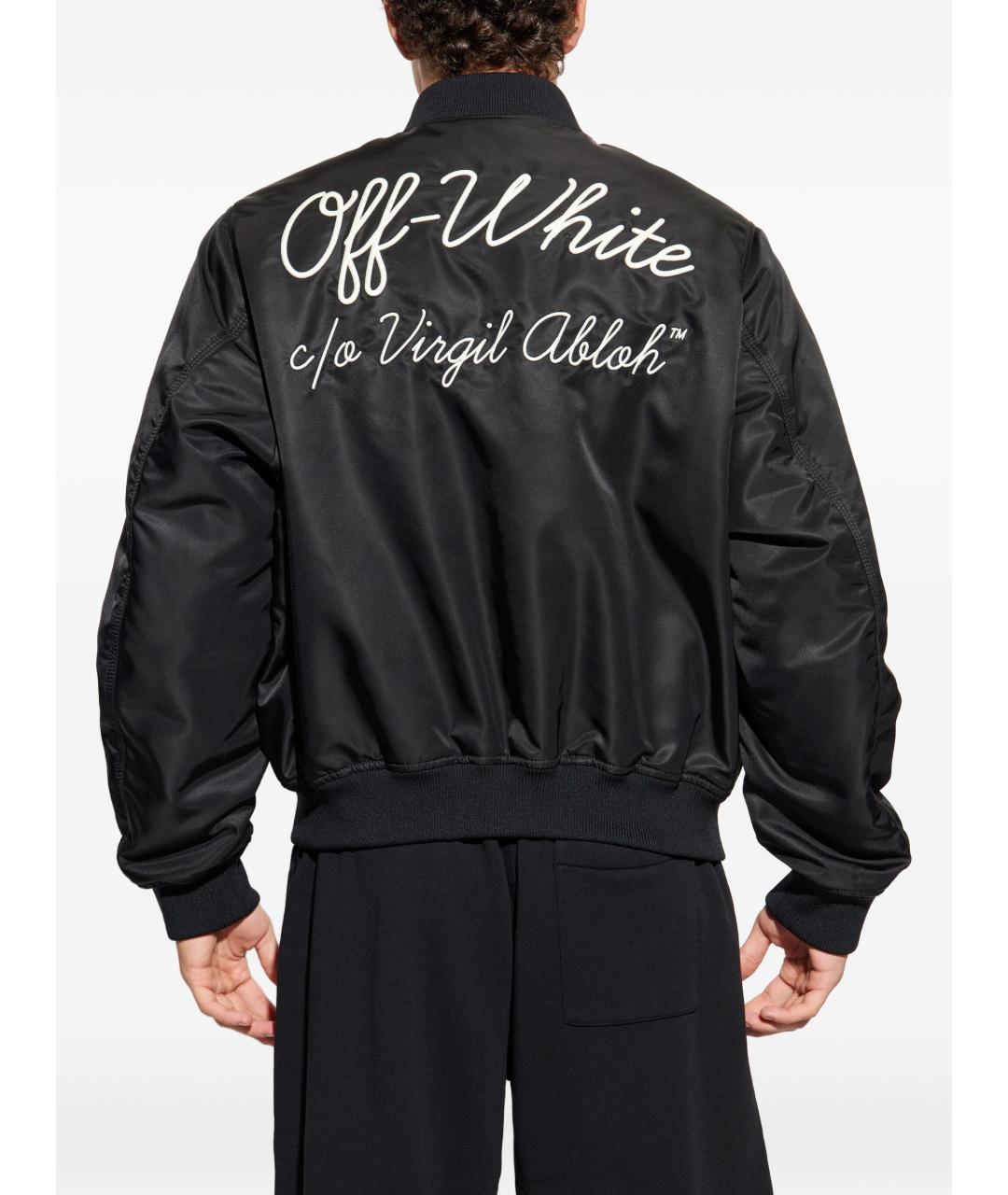 OFF-WHITE Черная полиамидовая куртка, фото 2