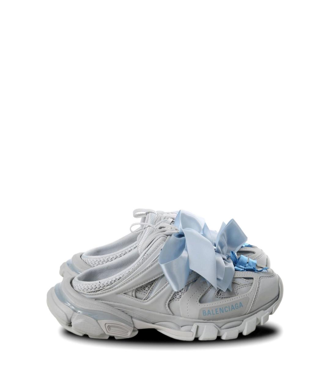 BALENCIAGA Серые текстильные сабо, фото 2