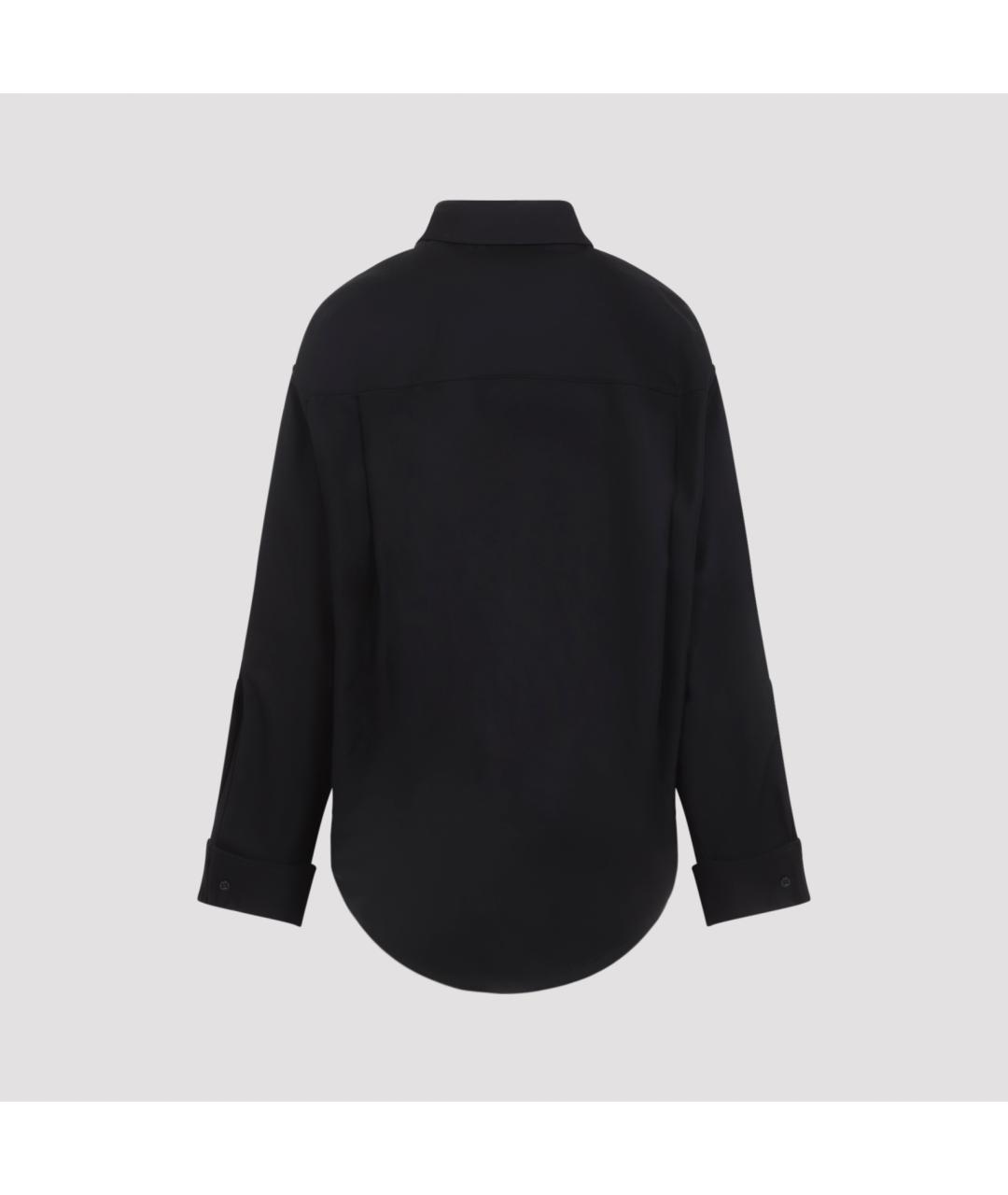 BALENCIAGA Черная хлопковая рубашка, фото 3