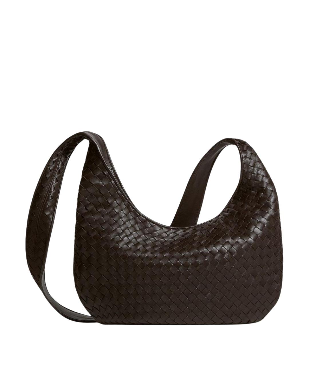 BOTTEGA VENETA Коричневая кожаная сумка на плечо, фото 1