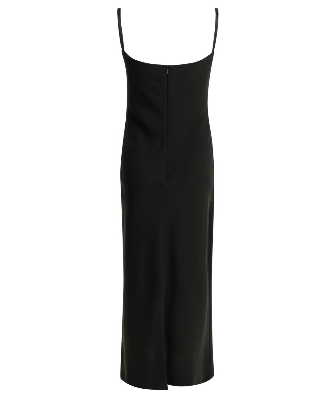 MAX MARA Черное ацетатное повседневное платье, фото 2